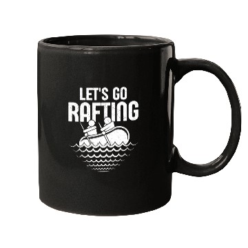 Discover Let's Go Rafting Paddling White Water Mugs