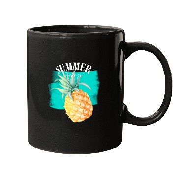Discover Summer Retro Pineapple Swimming Pool Vacation Gard Mugs