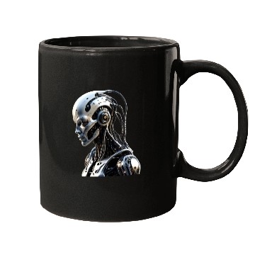 Discover Cyborg Robot Milton Mugs