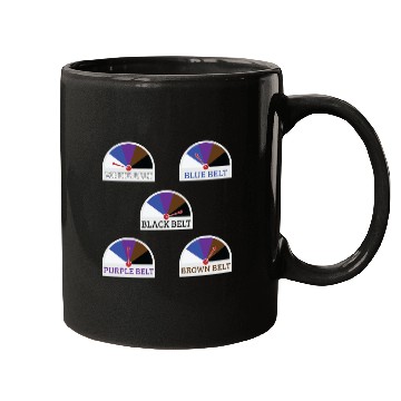 Discover Jiu Jitsu Belts Sticker Mugs