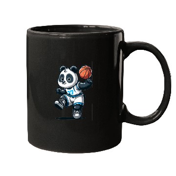 Discover Cute Basketball Player Panda Mugs
