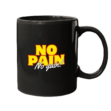 Discover Motivational Fitness: No Pain No Gain Mugs