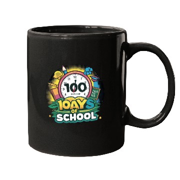 Discover 100 Days of School Mugs Design
