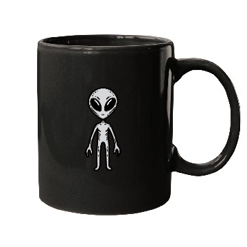 Discover Grey Alien Mugs