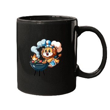 Discover Cute BBQ Lion Mugs