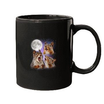 Discover Funny Squirrel Moon Space! Nerd, Geed, Science Mugs
