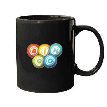 Discover Bingo Logo Emblem Caller Daubers Professional Mugs