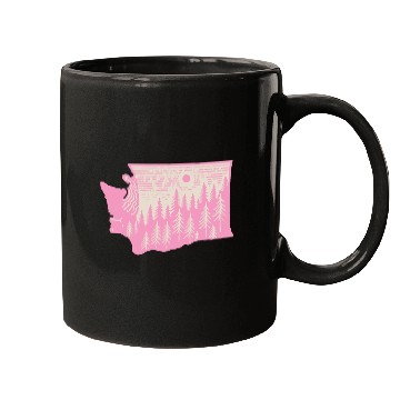 Discover Washington DC Wild Outline State Mugs