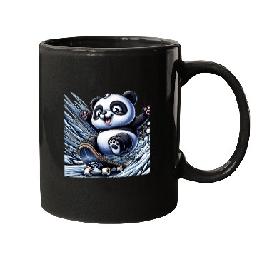 Discover Cute Skater Panda Mugs