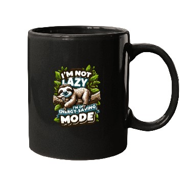 Discover Funny Sloth Mugs - Energy-Saving Mode Humor