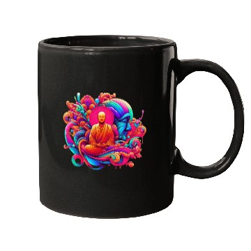 Discover Monk Positive Vibes Mugs