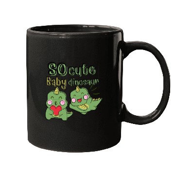 Discover little green dinosaur Mugs