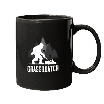 Discover Landscaper Gardener Bigfoot Lawn Mowing Mugs