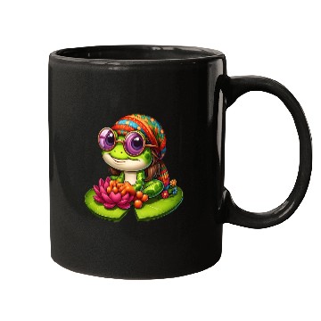 Discover Cute Frog Gift The Flower Mugs