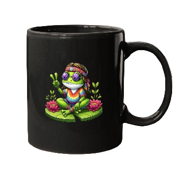 Discover Sweet Flowers Frog Mugs