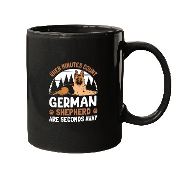 Discover WHEN MINUTES COUNT GERMAN SHEPHERD Mugs