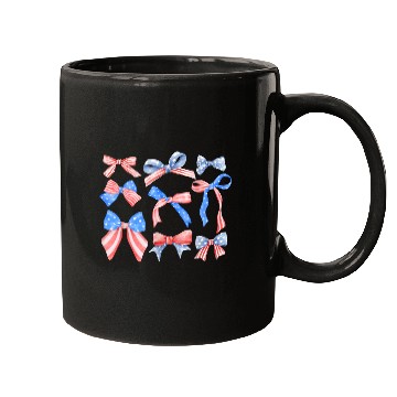 Discover Red White Blue American Coquette Mugs