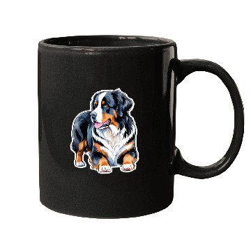 Discover Bernese Mountain Dog Watercolor Mugs