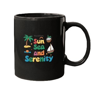 Discover Sun Sea And Serenity Mugs