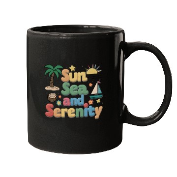 Discover Sun Sea And Serenity Mugs