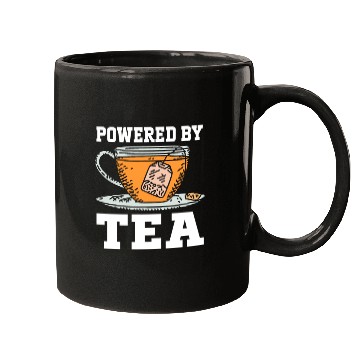 Discover Powered By Tea Tea Lover Cup Of Tea Tea Drinker Mugs
