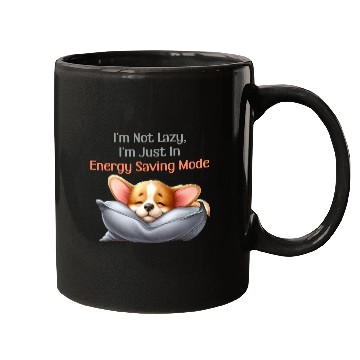 Discover Sleeping little corgi -Energy Saving Mode Mugs