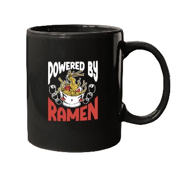 Discover Powered By Ramen Anime Japanese Soup Cup Noodle Mugs