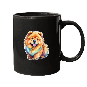 Discover Chow Chow Watercolor Mugs