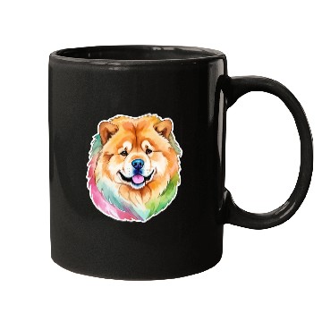 Discover Chow Chow Watercolor Mugs
