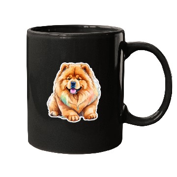 Discover Chow Chow Watercolor Mugs