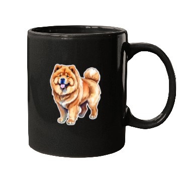 Discover Chow Chow Watercolor Mugs