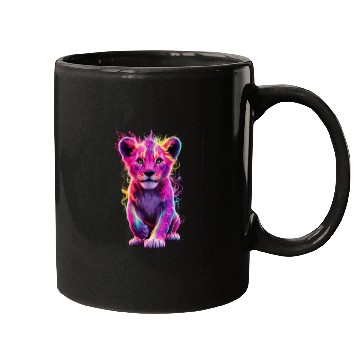 Discover Adorable Lion Cub design, Mugs