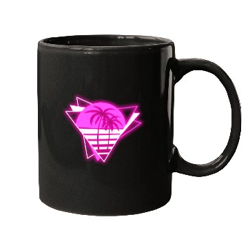 Discover Neon Paradise: Vibrant Palm Design Mugs