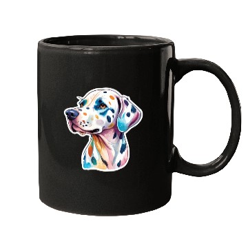 Discover Dalmatian Dog Watercolor Mugs