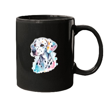 Discover Dalmatian Dog Watercolor Mugs