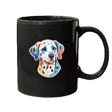 Discover Dalmatian Dog Watercolor Mugs
