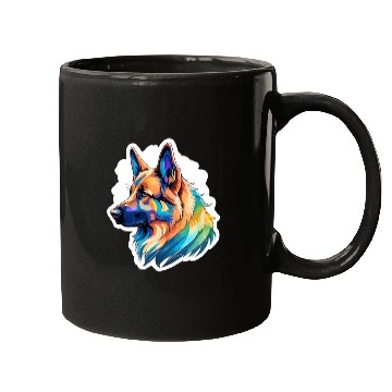 Discover German Shepherd Watercolor Mugs