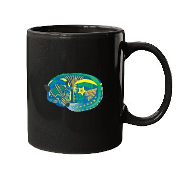 Discover Alebrije Sleeping Wolf Mugs