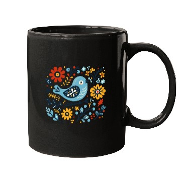 Discover Bird in Flowers Mugs