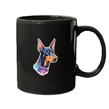 Discover Dobermann Watercolor Mugs