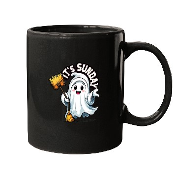 Discover It's Sunday little ghost Mugs