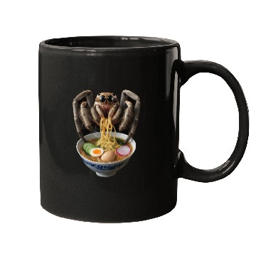 Discover Spider Eating Ramen Realistic Mugs