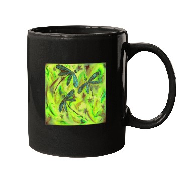 Discover Dragonfly Flit Gorgeous Green Mugs