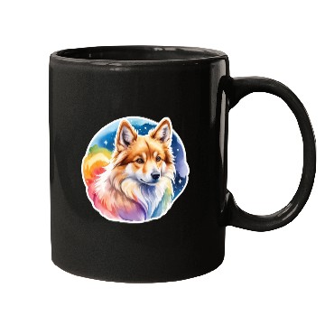 Discover Icelandic Sheepdog Watercolor Mugs