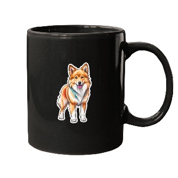 Discover Icelandic Sheepdog Watercolor Mugs