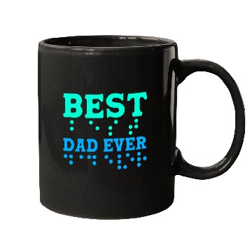 Discover Braille Blind Awareness Best Dad Ever Mugs