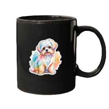 Discover Maltese Dog Watercolor Mugs