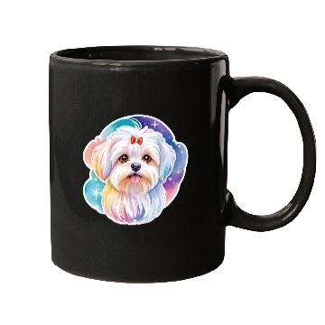 Discover Maltese Dog Watercolor Mugs