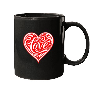 Discover Tribal Love Heart LIKE US ON FACEBOOK # Mugs