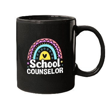 Discover Cute Rainbow Counseling Awareness School Counselor Mugs